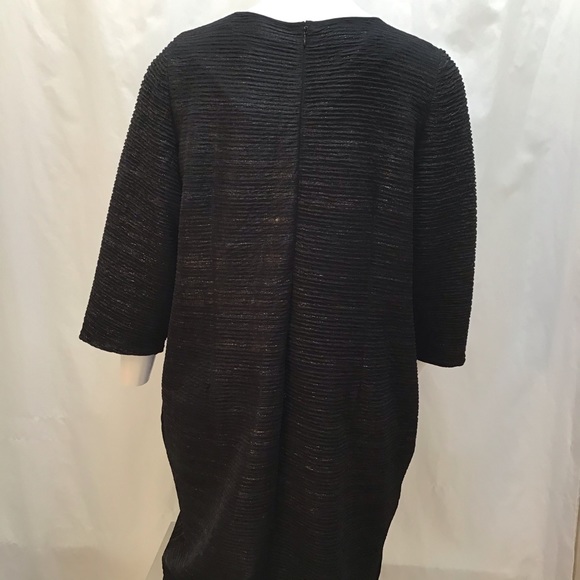 🆕NEW! Black Silver and Gold Metallic Sheath Dress - Picture 10 of 16